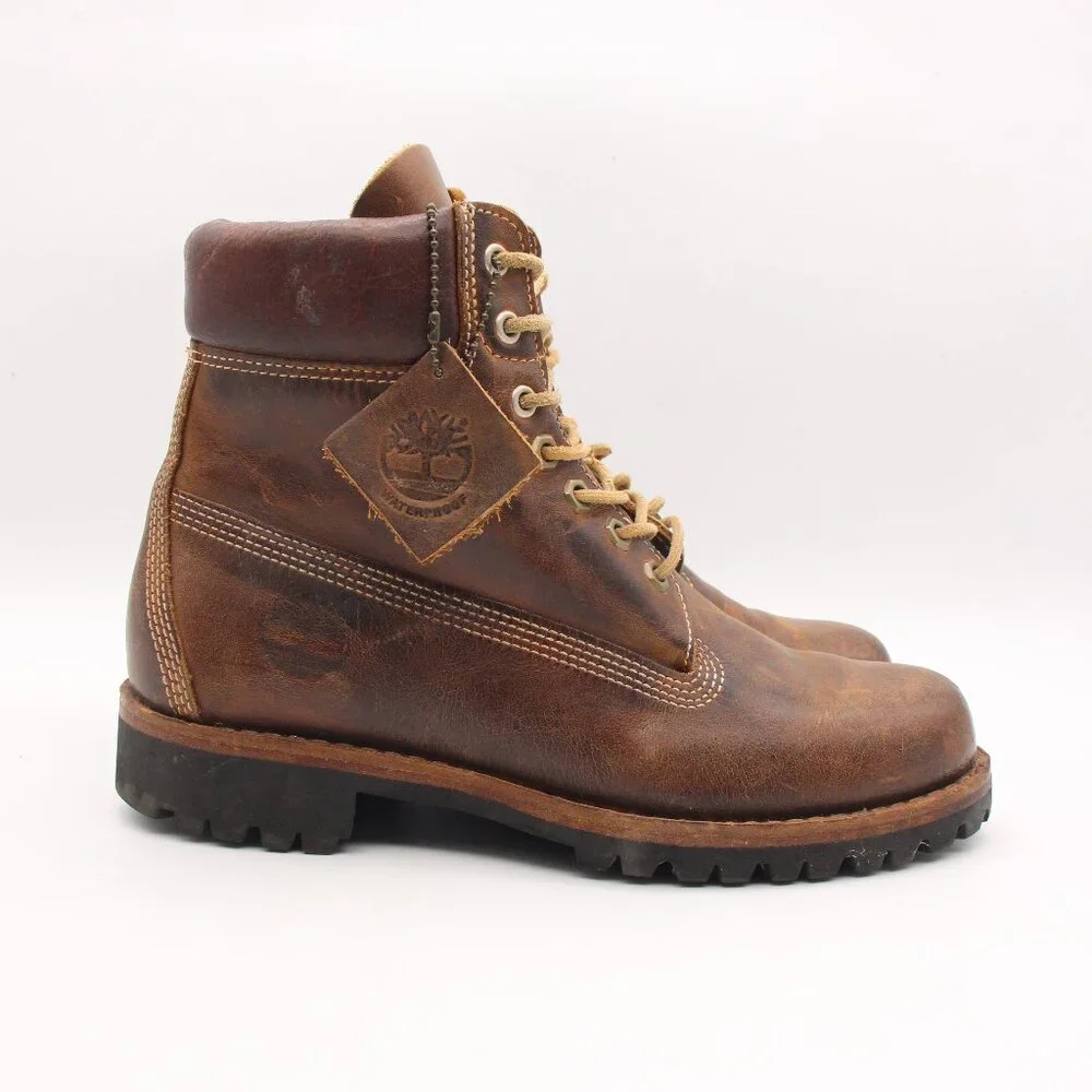 Timberland Earthkeepers Heritage Shoes Men's 8.5 M Brown Leather Waterproof Boot